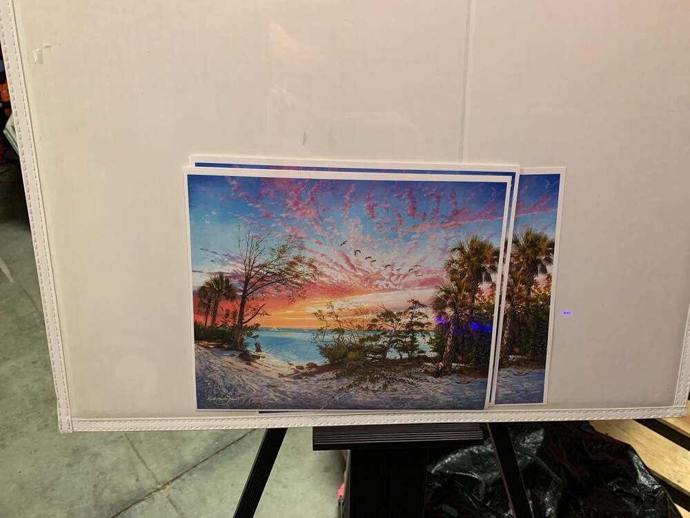 Keith Martin Johns Signed Florida Coastal Sunset Art Print